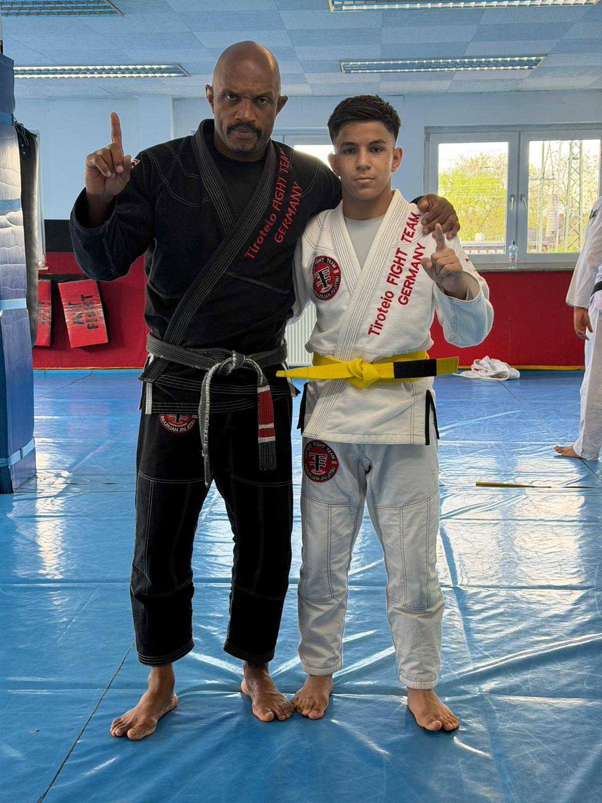 BJJ Oberhausen – Mestre Tiroteio mit Schüler