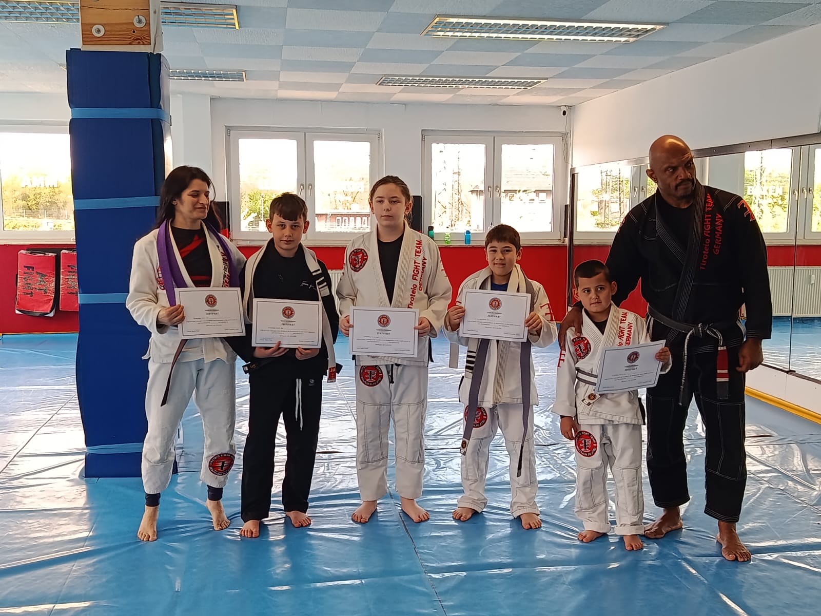 Kindertraining Oberhausen – BJJ Graduierung Tiroteio Fight Team